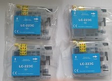4 XL Cyan Patronen kompatibel für Brother LC223 MFC-J1150DW 11060DW J1140DW J880