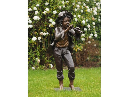 Bronze skulptur junge - skulptur,