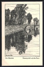 Künstler otto ubbelohde - künstler-ak,