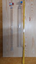 2 verschiedene Chromatographiesäulen  NS 29 Borosilikatglas