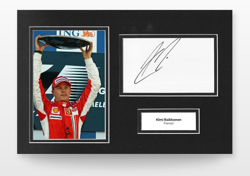 Kimi räikkönen signed - kimi, 12x8