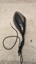 WBS1O441 Motorrad Spiegel Rückspiegel Links Carbon Optik Blinker 