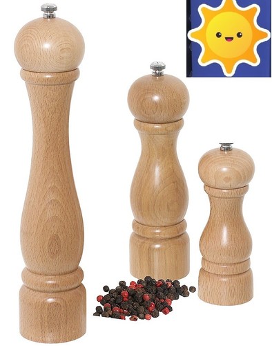 Pfeffermühle aus holz mit - holz,