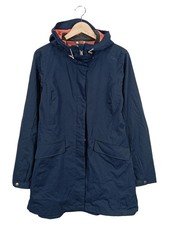 CMP Damen Outdoorjacke Gr. 42/L Blau Kapuze Reißverschluss