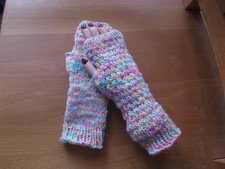 Armstulpen,Pulswärmer,Mehrfarbig,Handgestrickt ,Neu !!