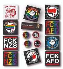 Aufkleber gegen rechts set - aufkleber,