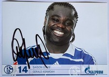 Gerald Asamoah FC Schalke 04 handsignierte Autogrammkarte Saison 2007/08 AK S04