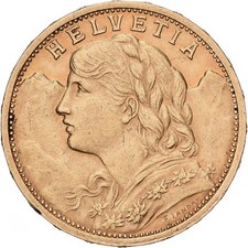 Schweiz, 20 Francs, 1901