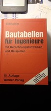 Fachbuch Schneider Bautabellen für Ingenieure 15. Auflage 2002