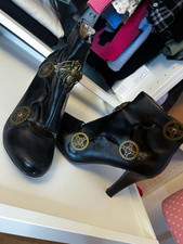 Damen Demonia Steampunk Stiefeletten Gr 40