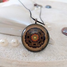 Orgonit anhänger shri yantra - anhänger,