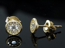 585 Gold Ohrstecker rund 6 mm