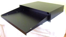 2 HE 19" Tastatur-Auszug Stahl