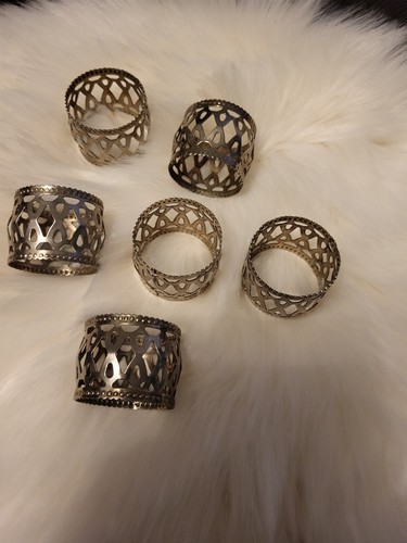 Versilberte servietten ringe - versilberte,