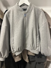 Zara Bomberjacke - Grau Cozy &