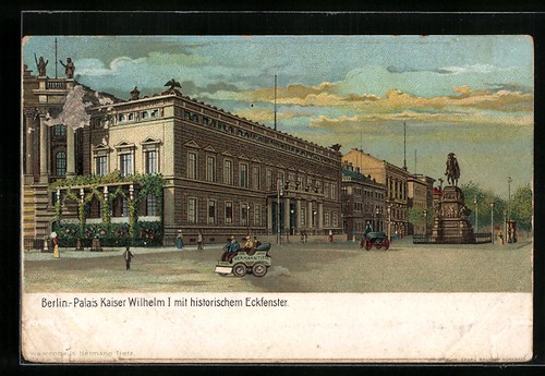 Lithographie berlin palais - berlin,,