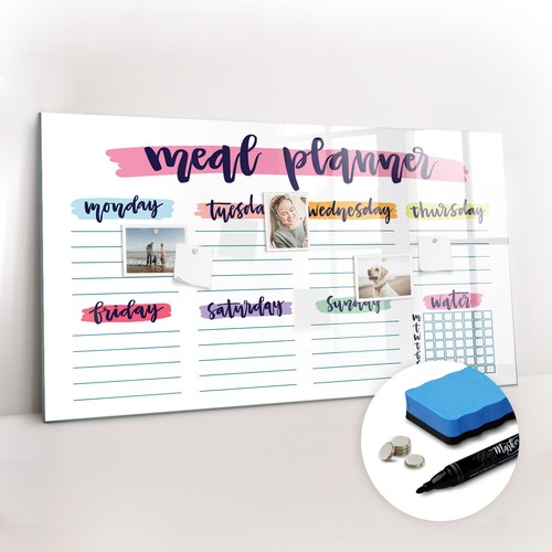 Magnettafel glas mit magneten - magnettafel,