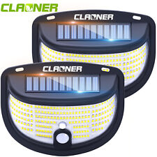 2 Stück 198 LED Solarlampen