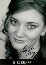 Original Autogrammkarte Ines