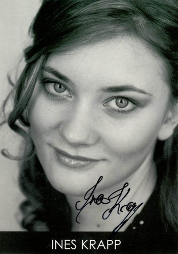 Original autogrammkarte ines - original,