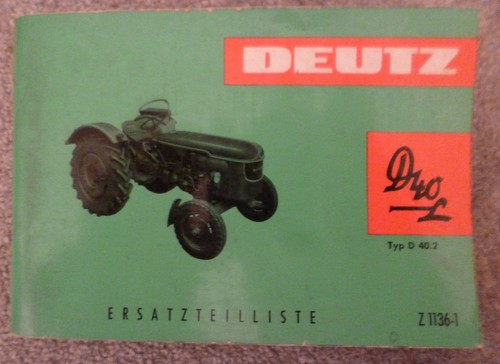 Deutz schlepper d40 - deutz,