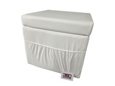 Sitzwürfel Sitzhocker Polsterhocker 45x42x42cm weiß