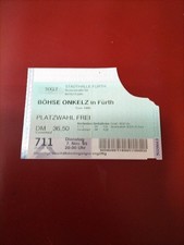 Böhse Onkelz Eintrittskarte