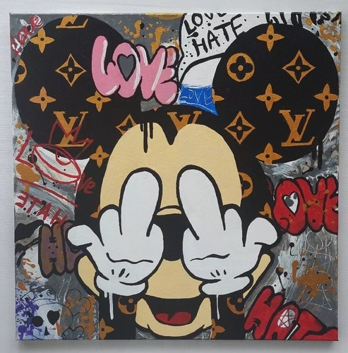 Leinwandbild micky maus - micky, funny