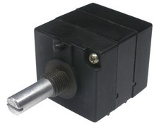AP25; lineare Noble Stereo Leitplastik Potentiometer, Metallgehäuse, Mittenrast