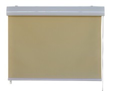 Sichtschutzrollo beige
