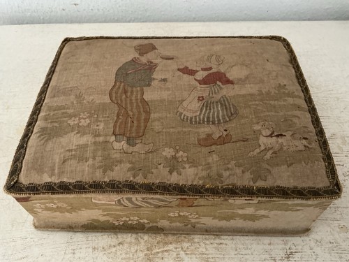 Alte stoffschachtel shabby - alte,