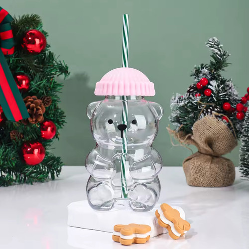 Cute little bear plastic cup - cute,