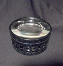 Großes altes Objektiv,  doppelte Linse, Projektionsoptik, Ø 13,5 cm, Höhe 6,5 cm