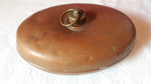Antike wärmflasche kupfer - antike,