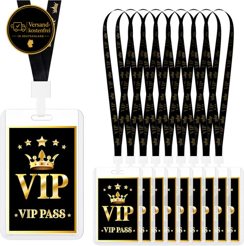 Sets vip backstage pässe - 10, vip-backstage-pässe