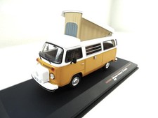 + VOLKSWAGEN VW T2 b Camper Westfalia Modellauto IXO orange in 1:43 def. Verp.