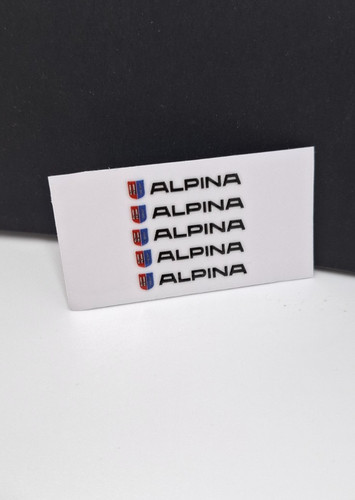 Alpina aufkleber logo - 3d,