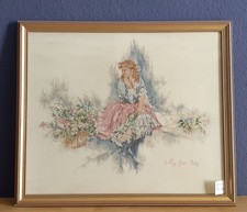  Stickbild Kreuzstich, gerahmt