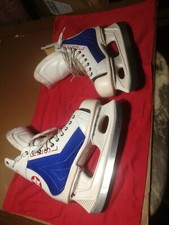 * Vintage *   FESL  *  Leder  Eishockey  Schlittschuhe  Gr. 40  7  * TOP *