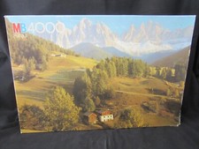 Neu! MB Puzzle 4000 Teile "Villnostal Dolomitten" 146 x 98,5cm, 1980