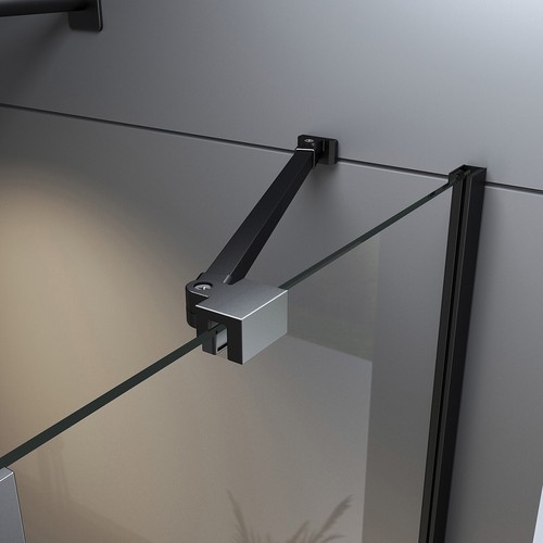 Duschwand stabilisator schwarz - duschwand,