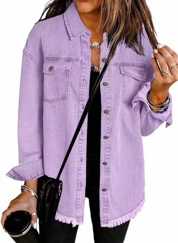 Damen jeansjacke sweatjacke - jeansjacke,