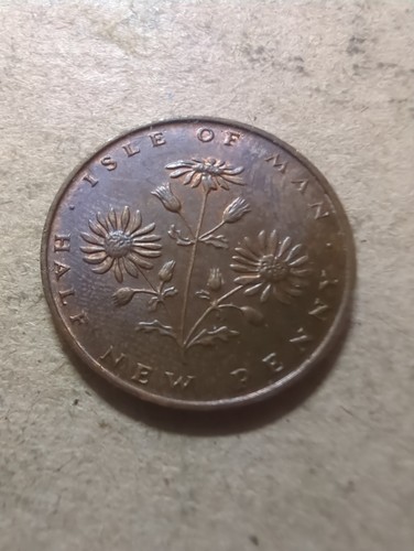 Isle man half penny - of,