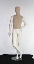 Herren Schaufensterpuppe Schaufensterfigur Mannequin EuroDisplay weiß/Leinen
