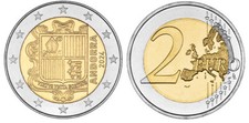 ANDORRA 2 EURO 2024 KURSMÜNZE
