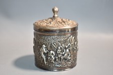 Alte Versilberte Tee Dose bzw