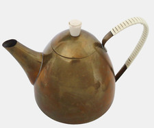 Messing Teekanne Bauhaus