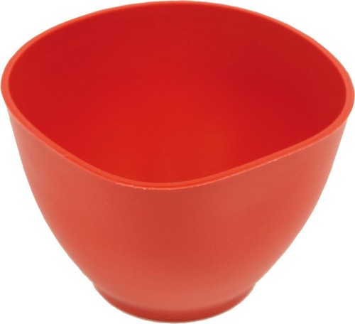 Gipsbecher gummi 130x95mmrot - gummi,