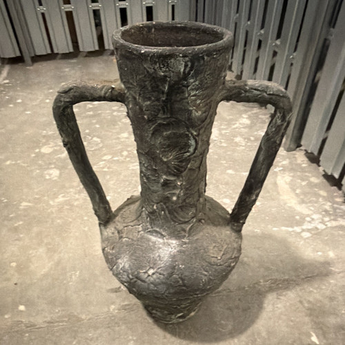 Schwarze keramikvase matt - schwarze,
