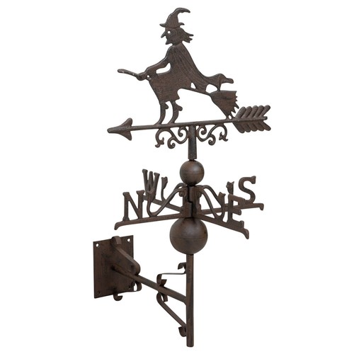 Nostalgie wand wetterhahn hexe - wand,